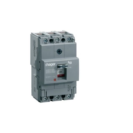 Disj.x160 3P 40kA 125A - APPAREILLAGE DE TETE HAGER HNA125H