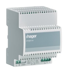 Alim 230VAC/24VDC 2,5A 70°C - APPAREILLAGE DE TETE  HAGER HTG911H