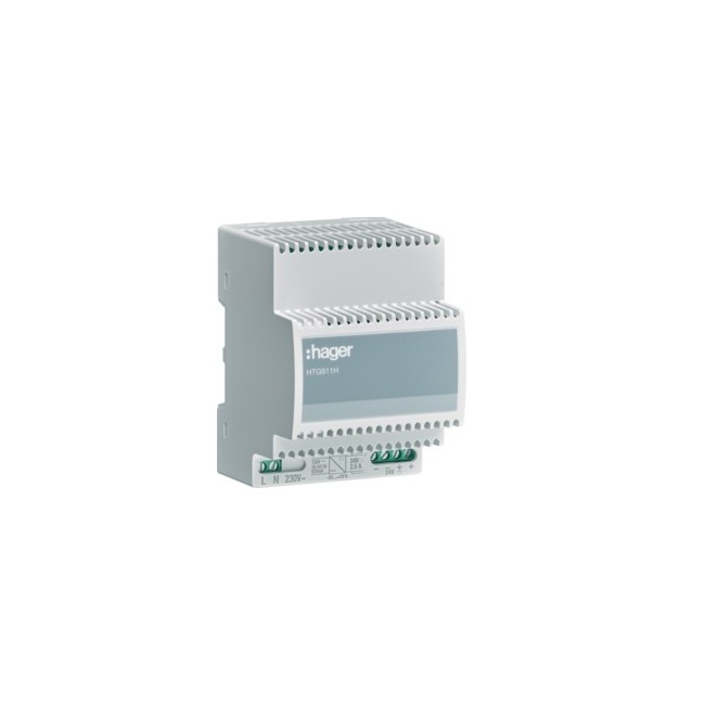 Alim 230VAC/24VDC 2,5A 70°C - APPAREILLAGE DE TETE  HAGER HTG911H