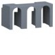 Capot base déco.P160 3P - APPAREILLAGE DE TETE HAGER HYS321H