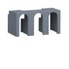 Capot base déco.P160 3P - APPAREILLAGE DE TETE HAGER HYS321H