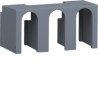 Capot base déco.P160 3P - APPAREILLAGE DE TETE HAGER HYS321H