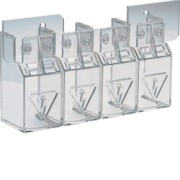 Capot cache borne 4P inter 125 - APPAREILLAGE DE TETE  HAGER HZC202