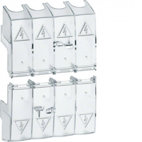 Capot cache borne 4P inter 100 - APPAREILLAGE DE TETE  HAGER HZC218