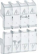 Capot cache borne 4P inter 100 - APPAREILLAGE DE TETE  HAGER HZC218