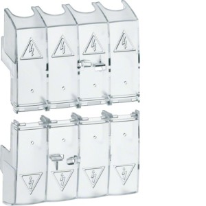 Capot cache borne 4P inter 100 - APPAREILLAGE DE TETE  HAGER HZC218