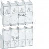 Capot cache borne 4P inter 100 - APPAREILLAGE DE TETE HAGER HZC218