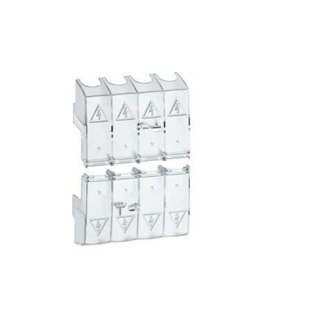 Capot cache borne 4P inter 100 - APPAREILLAGE DE TETE  HAGER HZC218