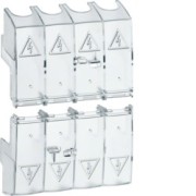 Capot cache borne 4P inter 100 - APPAREILLAGE DE TETE  HAGER HZC218