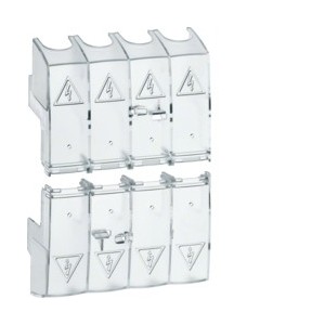 Capot cache borne 4P inter 100 - APPAREILLAGE DE TETE  HAGER HZC218