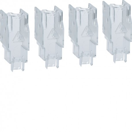 Capot cache borne 4P inter fus - APPAREILLAGE DE TETE  HAGER HZF203