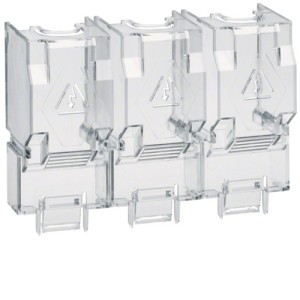 Capot cache borne 3P inter fus - APPAREILLAGE DE TETE  HAGER HZF204