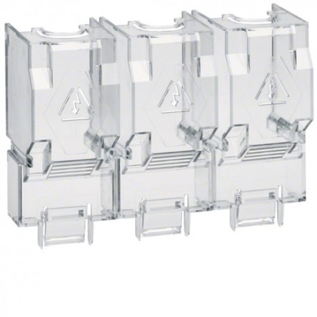 Capot cache borne 3P inter fus - APPAREILLAGE DE TETE  HAGER HZF204