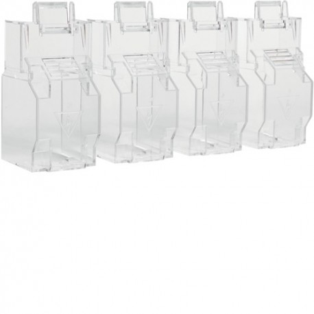 Capot cache borne 4P inter fus - APPAREILLAGE DE TETE  HAGER HZF205