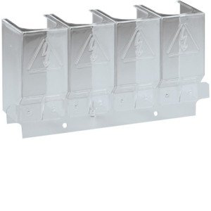 Capot cache borne 4P inter fus - APPAREILLAGE DE TETE  HAGER HZF207