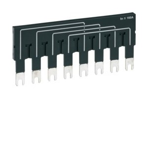 Barre pont 2X4P 160A - APPAREILLAGE DE TETE  HAGER HZI401