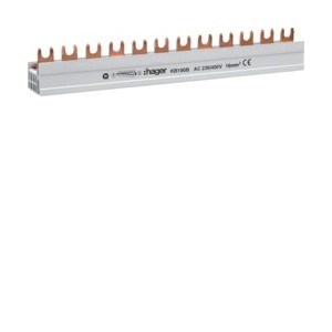 Barre pont 1P lang 20mm² 57m - CONNEXION  HAGER KB190B