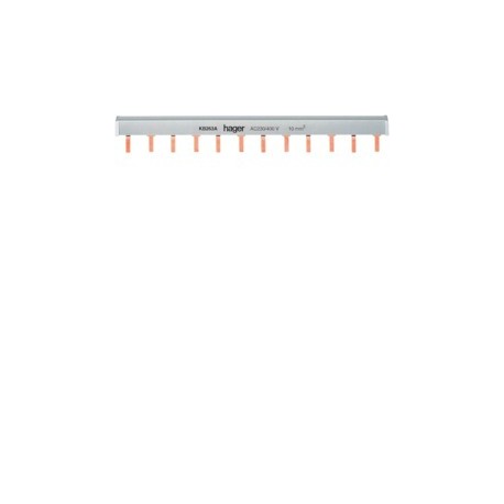 Barre pont 2P lang 10mm² 12m - CONNEXION  HAGER KB263A