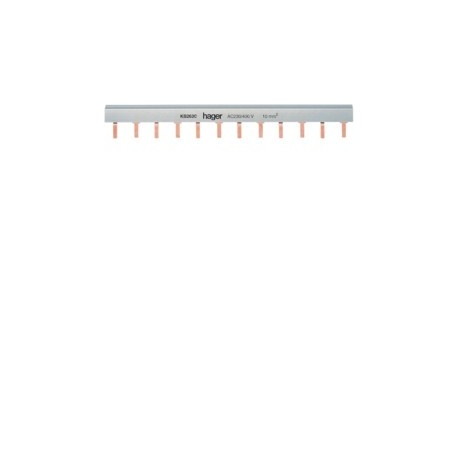 Barre pont 2P lang 10mm² 24m - CONNEXION  HAGER KB263C