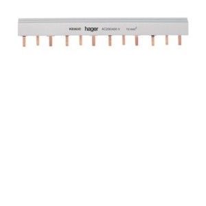 Barre pont 3P lang. 10mm² 24m - CONNEXION  HAGER KB363C