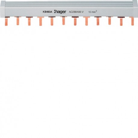 Barre pont 3P+N lang.16mm² 57m - CONNEXION  HAGER KB480B