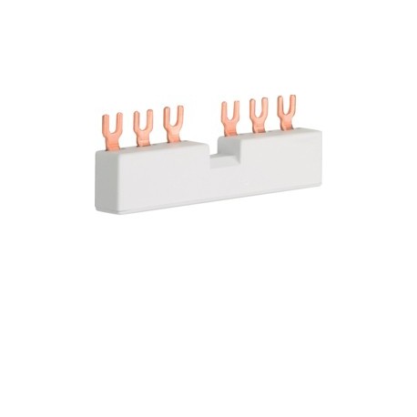 Barre pont 2 Disj.mot.3P 10mm² - CONNEXION  HAGER KD302M