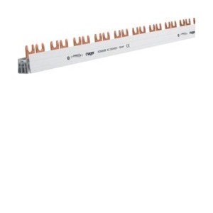 Barre pont 2P fourche 10mm² 57 - CONNEXION  HAGER KDN263B