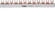 Barre pont 3P fourche 10mm² 57 - CONNEXION  HAGER KDN363B