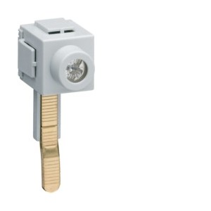 Borne raccord rallongée 1P lan - CONNEXION  HAGER KF83C