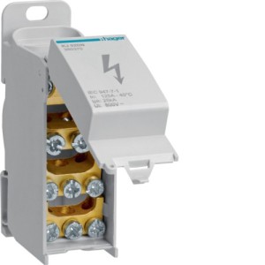 Bloc répartition uni 125A - CONNEXION  HAGER KJ02DN