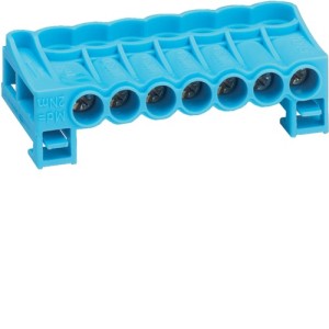 Bornier arrivée neutre cage 7X - CONNEXION  HAGER KN07N