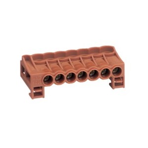 Bornier arrivée phase cage 7X2 - CONNEXION  HAGER KN07P