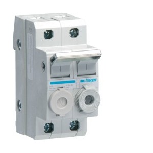 P-Fusibl combi 1P+N 20A L38 2M - COMMANDE SIGNAL  HAGER L95200