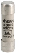 Cartouche fus.10x38 gG 6A -   HAGER LF306G
