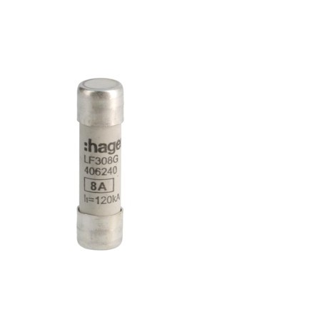 Cartouche fus.10x38 gG 8A -   HAGER LF308G
