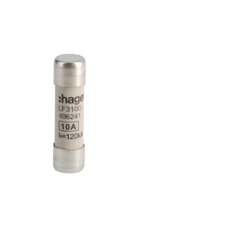 Cartouche fus.10x38 gG 10A -   HAGER LF310G