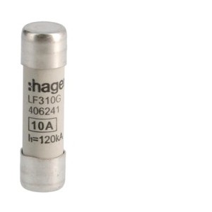 Cartouche fus.10x38 gG 10A -   HAGER LF310G