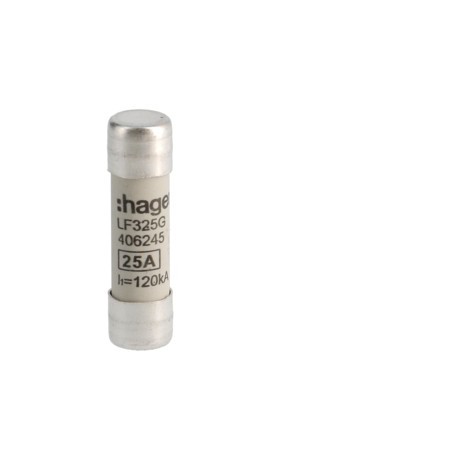 Cartouche fus.10x38 gG 25A -   HAGER LF325G