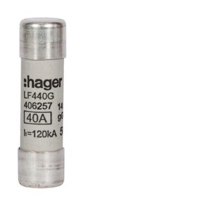 Cartouche fus.14x51 gG 40A -   HAGER LF440G