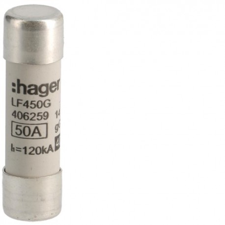 Cartouche fus.14x51 gG 50A -   HAGER LF450G