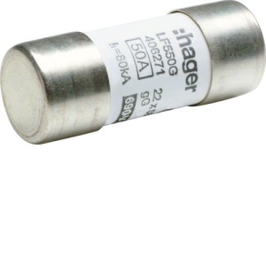 Cartouche fus.22x58 gG 50A -   HAGER LF550G