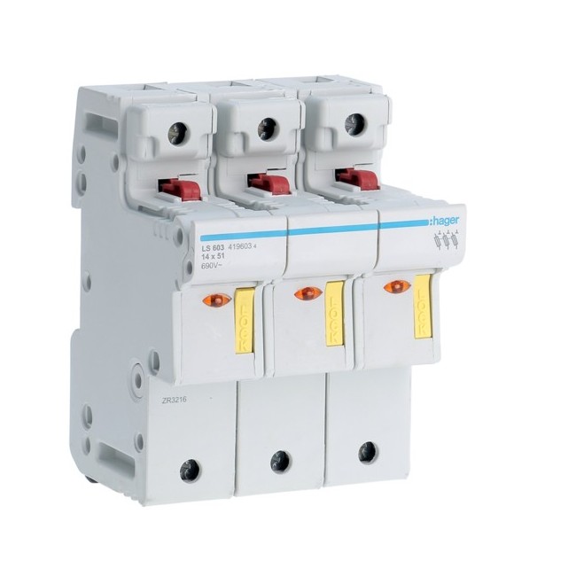 CC 3P 50A L51 acc.45m -   HAGER LS603