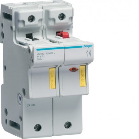 CC 1P+N 50A L51 acc.3m -   HAGER LS612