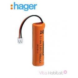Batterie 3,6 V - 700mAH pour transmetteur GSM - HAGER - 908-21X
