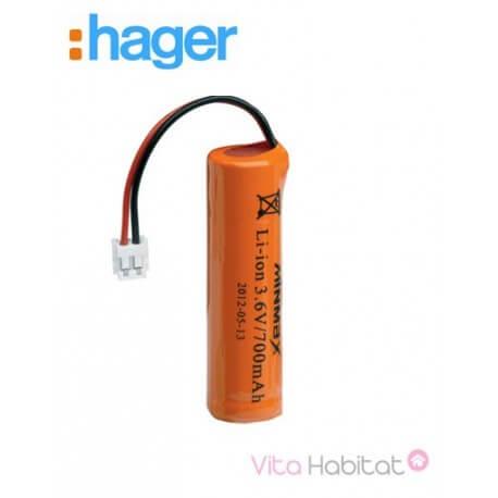 Batterie 3,6 V - 700mAH pour transmetteur GSM - HAGER - 908-21X