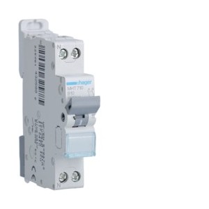 Disj.1P+N 4.5-6kA B-10A 1m - DISJONCTEURS PH+N  HAGER MHT710