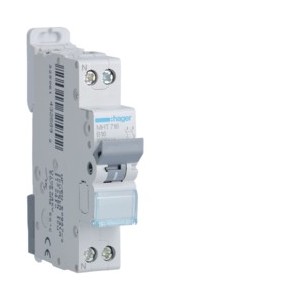 Disj.1P+N 4.5-6kA B-16A 1m - DISJONCTEURS PH+N  HAGER MHT716