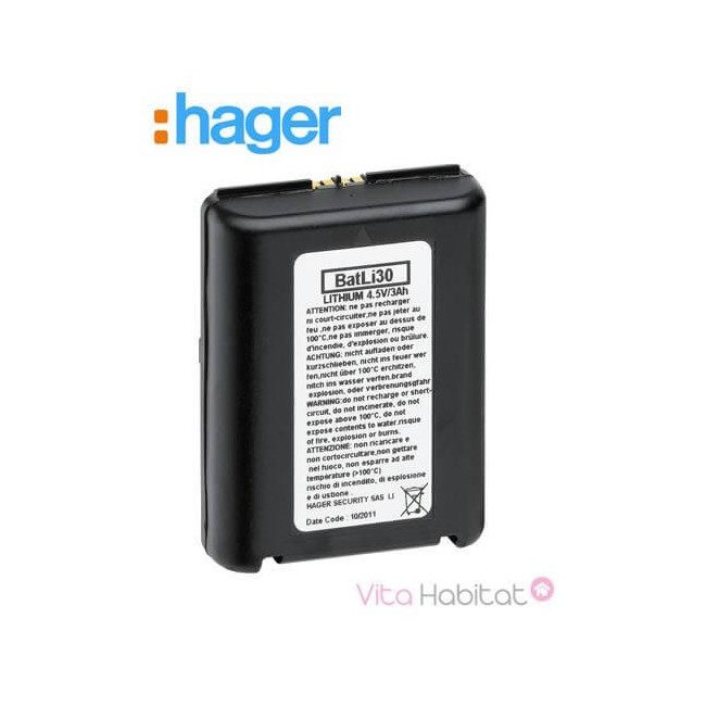 BATLi30 4,5V / 3AH Pile lithium - Hager