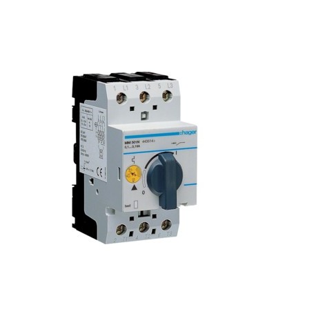 Disj.moteur 0.1-0.16A 2.5m - DISJONCTEURS MULTI. HAGER MM501N