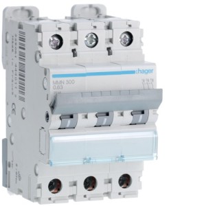 Disj.mag.2P 25kA 0.63A 3m - DISJONCTEURS MULTI.  HAGER MMN300